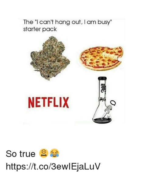 The I Cant Hang Out L Am Busy Starter Pack Netflix So True 😩