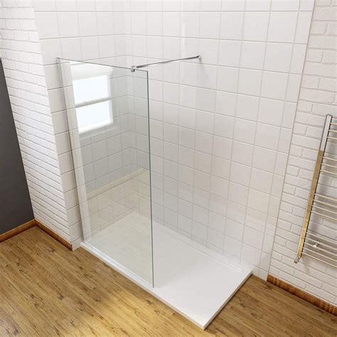 ELEGANT 1100mm Walk In Shower Enclosure 8mm Easy Clean Glass Wetroom
