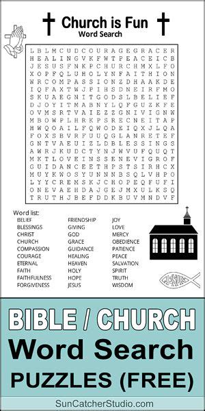 The Bible Word Search Puzzle Is Shown In Black And White With Words