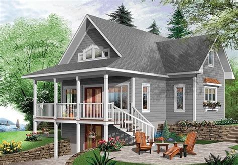 Simply enter and exit at the ground level from both the front and back of the home. Lake House Plans with Walkout Basement Fresh Brown Hill ...