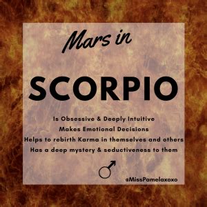 A man whose moon is in cancer is, at heart, a protector. Mars in Scorpio Man or Woman - The Awakened Aphrodite