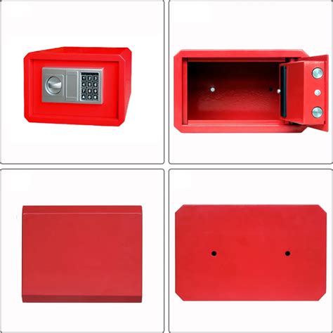 yoobox red security safes electronic safe box for householding buy red security safes box