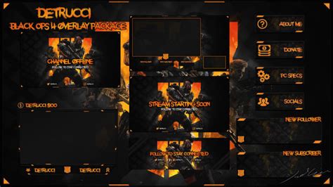 Call Of Duty Black Ops 4 Twitch Overlay Package By Detrucci Fiverr