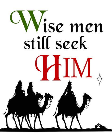 Christmas Printable Wise Men Still Seek Him