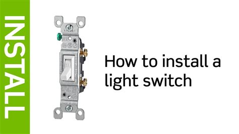 How to wire a light switch. Leviton Presents: How to Install a Light Switch - YouTube