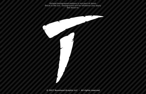 Predator T Logo Symbol Vinyl Decal Window Sticker 25
