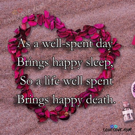 As A Well Spent Day Sad Life Quotes Wallpaper