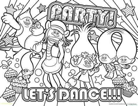 Trolls Coloring Pages With Dreamworks The Movie | Trolls coloring pages
