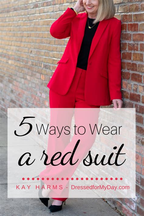 5 Ways To Wear A Red Suit Dressed For My Day
