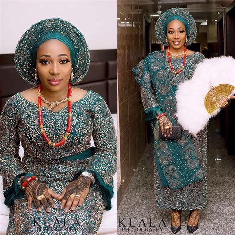 Stunning Beaded Bridal Aso Oke Outfits A Million Styles Nigerian Wedding Dress Nigerian Bride