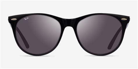 ray ban rb2185 round black frame prescription sunglasses eyebuydirect canada