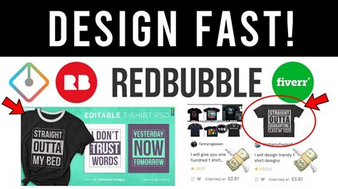 How To Make Redbubble Designs Faster It Works Youtube