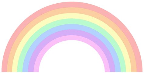 Pastel Rainbow Clip Art Color Rainbow Cliparts Png Download 1280