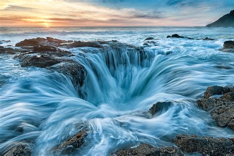 Thors Well In Oregon Sunset Landscape Photography Beautiful Nature