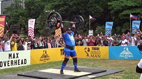 Worlds Strongest Man 2018 Finals Max Overhead 3 200kg Full Hd Youtube