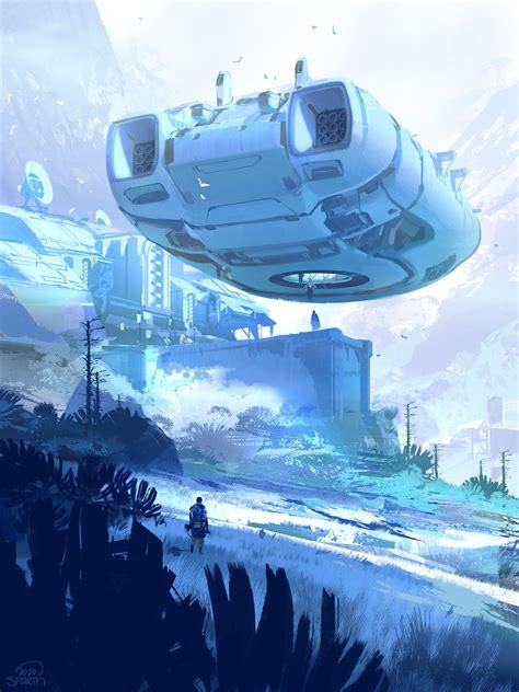 Colony Collectors By Sparth Digital Painting Environment Concept