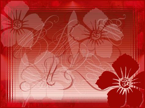 Red Abstract Flower Stock Illustration Illustration Of Olored 10556750