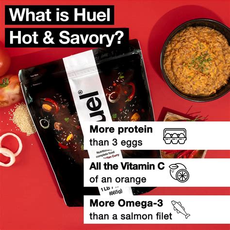 Buy Huel Hot And Savory Instant Meal Replacement Spicy Indian Curry