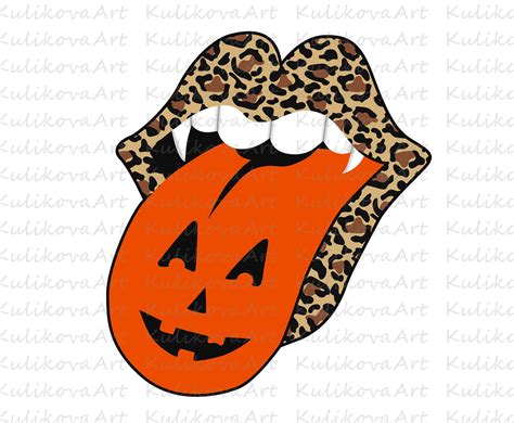 Halloween Tongue Png Sublimation Download Design Vampire Etsy
