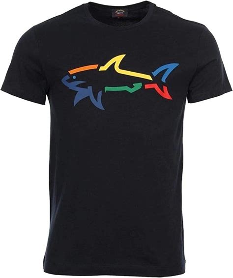Shark Logo T Shirt Mens Round Neck Short Sleeves T Shirt Cotton gambar png