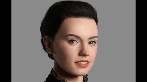 Speed Painting Daisy Ridley Rey Star Wars The