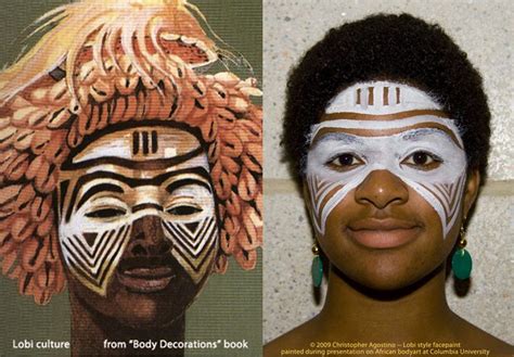 Africa Lobi Culture Facepaint With Agostinoarts African Face Paint