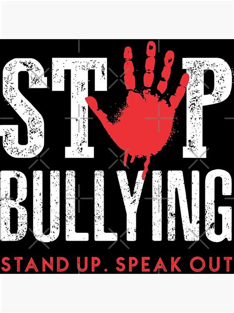 stop bullying poster by goodspy redbubble