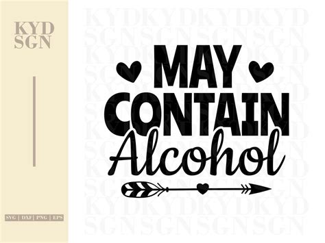 May Contain Alcohol SVG