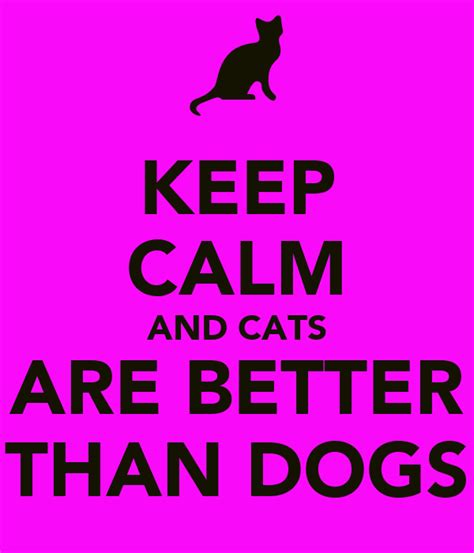 Keep Calm And Cats Are Better Than Dogs Poster H Keep