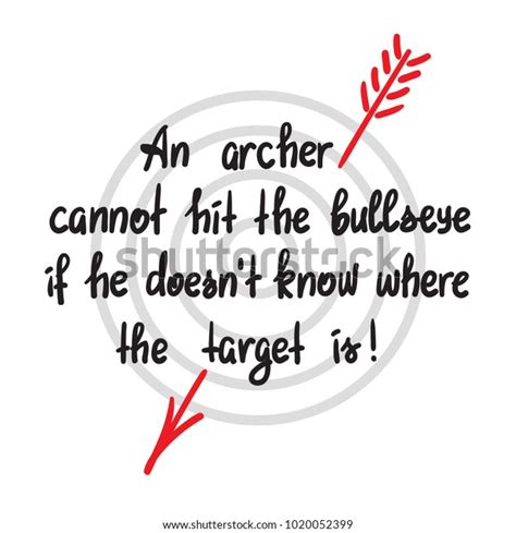 Archer Cannot Hit Bullseye Doesnt Know Stock Vector Royalty Free