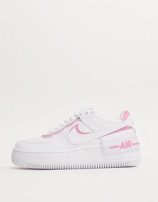 ¿qué saber antes de comprar tus nike air force 1 shadow blancas y rosas? Zapatillas en blanco y rosa Air Force 1 Shadow de Nike | ASOS
