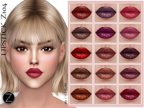 Lipstick Z104 By Zenx At Tsr Sims 4 Updates