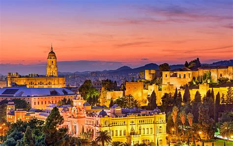 Atardecer Malaga Ciudad España 2022 Bing Fondo De Pantalla Hd Peakpx