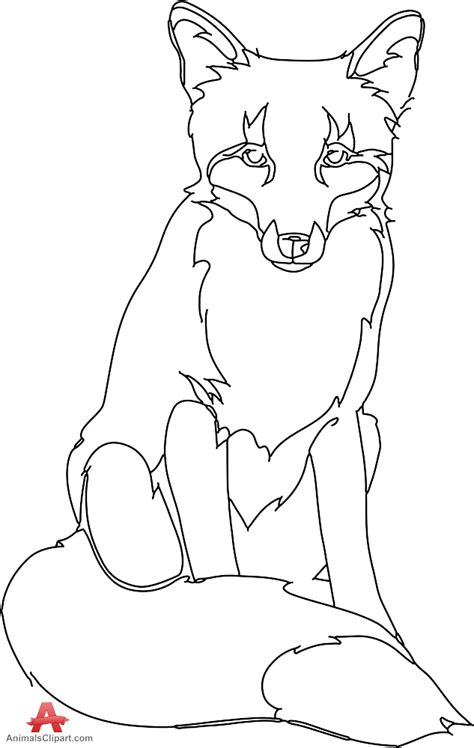 Fox Drawing Outline At Getdrawings Free Download