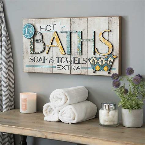 Check spelling or type a new query. Hot Bath Patchwork Wall Plaque | Decor, Bathroom decor ...
