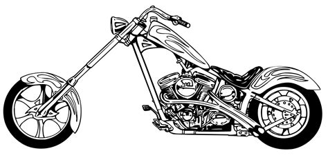 Silhouette Harley Davidson Svg Clip Art Library