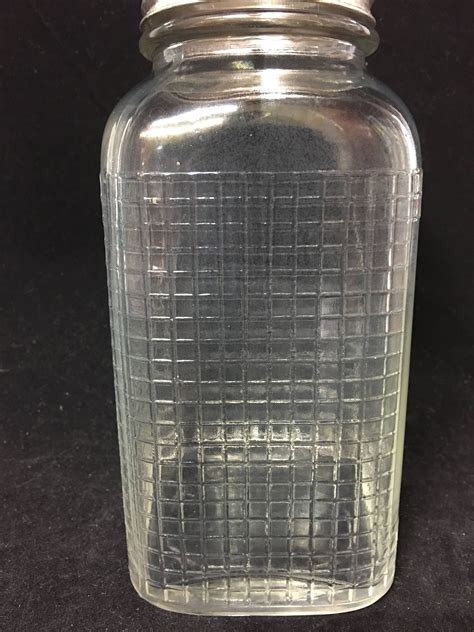Vintage Canning Jar with Glass Lid and Aluminum Good Housekeeping Twist Top