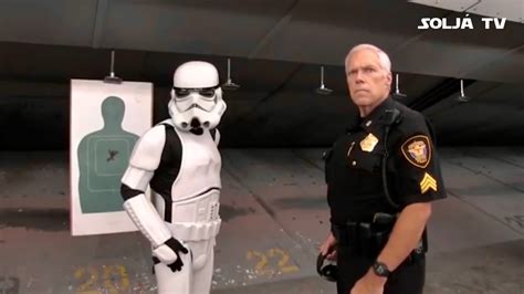 Stormtrooper Trys Out Police Force Shooting Range StarWars YouTube