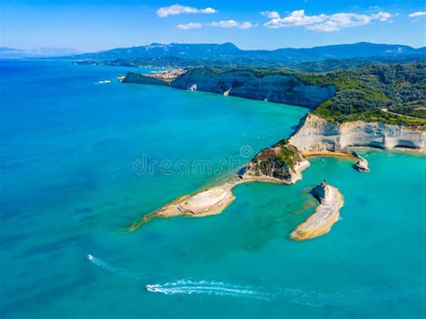 Panorama Of Cape Drastis A Corfu Island Greece Stock Photo Image Of