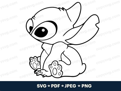 Stitch Svg Png Pdf Cut File For Cricut