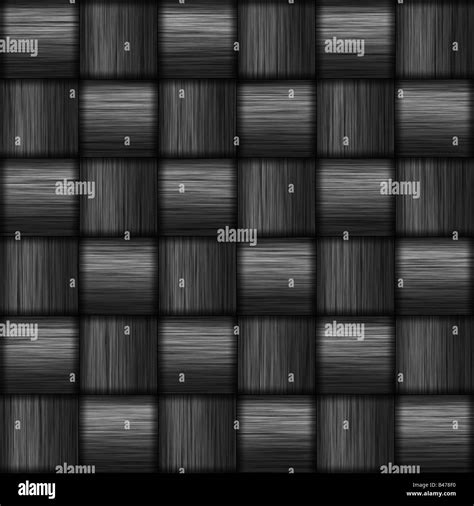 Black Carbon Fiber Textured Pattern That Tiles Seamlessly Stock Photo