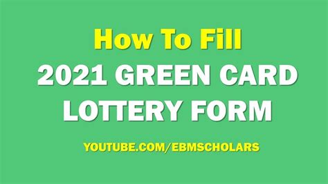 Maybe you would like to learn more about one of these? 2021 GREEN CARD LOTTERY FORM - How to Fill The DV LOTTERY FORMS correctly and WIN - YouTube