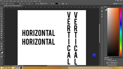 How To Write Vertical Text In Photoshop Cc Youtube