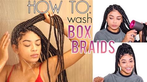 How To Wash Box Braids NO FRIZZ Drying Hacks Jasmeannnn YouTube