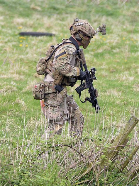 British Special Air Service Sas Trooper During A Training Exercise