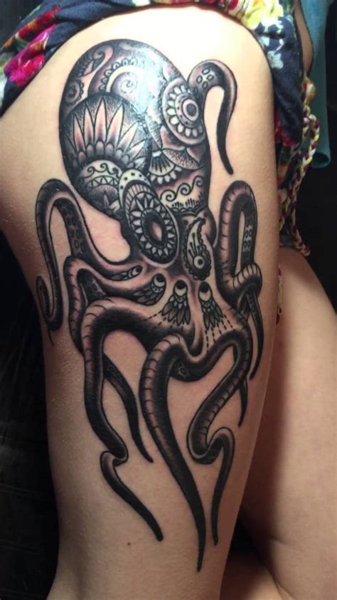 Octopus Thigh Tattoo Designs Ideas And Meaning Tattoos