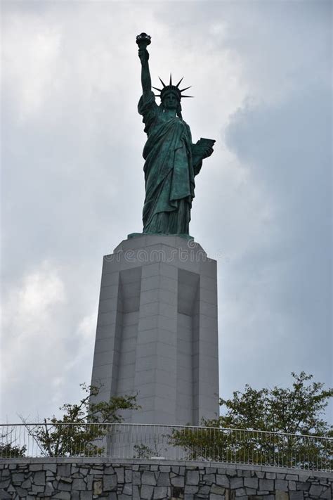 statue of liberty replica at liberty park in vestavia hills in alabama stock image image of