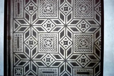 Black And White Geometric Mosaic Mosaic Roman Mosaic Geometric