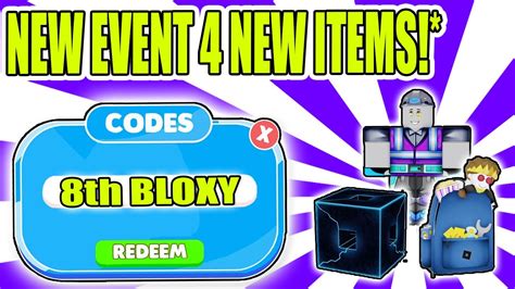 New Event How To Get All Prize Items In The Roblox 8the Annual