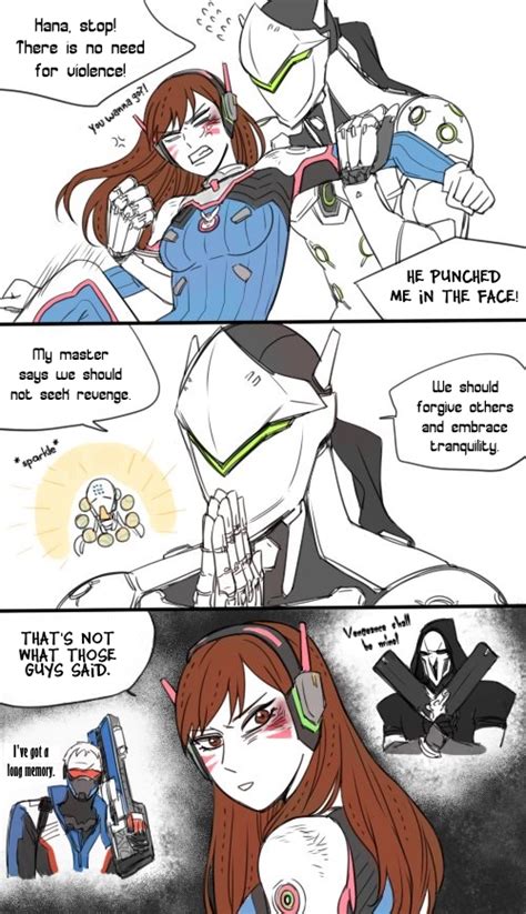 d va has some bad influences in her life translated version of this overwatch funny comic
